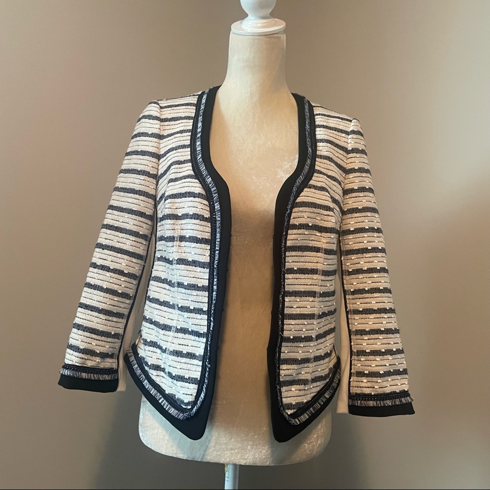 WHBM White House Black Market Striped Blazer - Picture 5 of 9